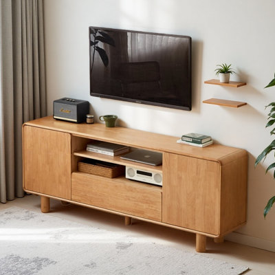 Meuble télé simple en bois massif