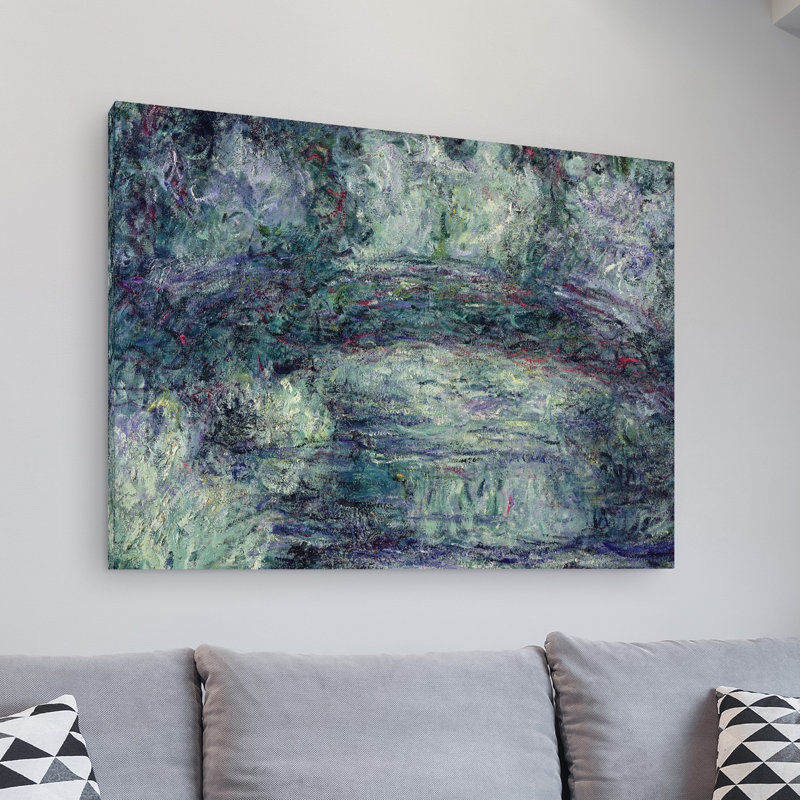 Le pont japonais III par Claude Monet, reproduction sur toile, H 35 po x l 47 po x P 2 po