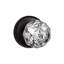 Bravura 926-1 Crystal Passage Knob on  Traditional Rectangular Rose in Oil Rubbed Bronze-901349699