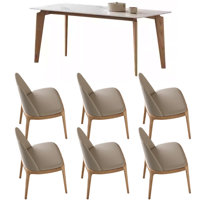 Ensemble de table de salle à manger Simple Rock Durable, H 29,52 po x L 59,05 po x l 31,49 po