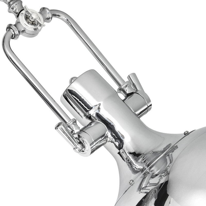 Luminaire suspendu 1 lumière DEL Alheli, Chrome