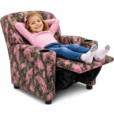 Kids Recliner Chair - TrueTimber Pink Camo