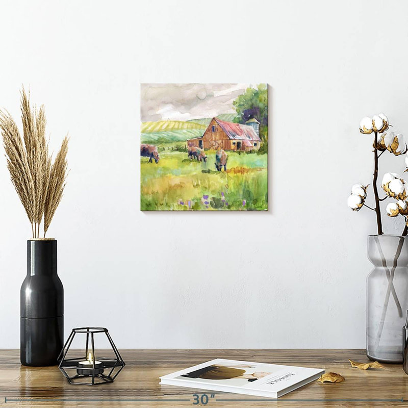 Spring Barn, 10" H x 10" W