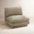 Woolf 34" Modern Boucle Upholstered Slipper Chair-116826319