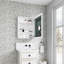 Armoire à pharmacie de salle de bain l 24 po x H 30 po, porte en bois, fixation murale, en surface ou encastrée, surface de rangement et miroir pour soins personnels, fondations