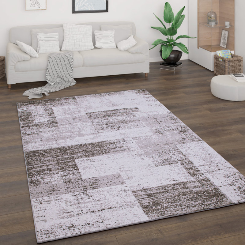 Batchtown 100% Polypropylene Beige/White Rug, Rectangle 240 x 340cm