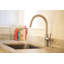 East Linear Single Handle Pull Down Kitchen Faucet-654333736