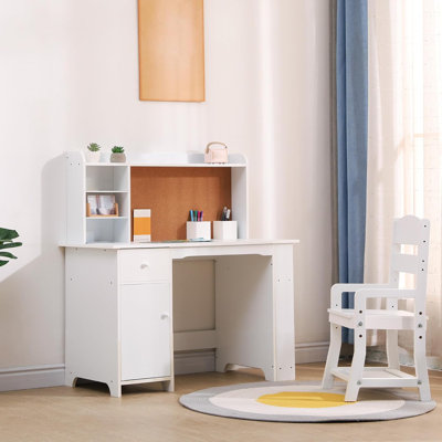 Kids Desk, Study Desk And Chair Set For Boys And Girls by Harriet Bee