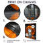 Orange noir, coffre-fort de sécurité - Banks, art mural-106107489-106107500