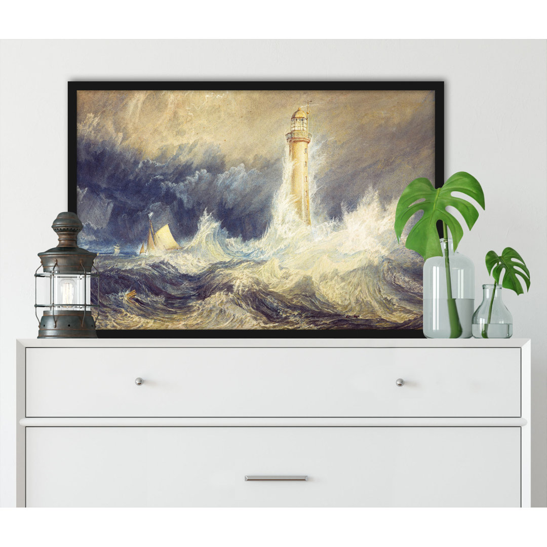 Gerahmter Kunstdruck Bell Rock Lighthouse von William Turner