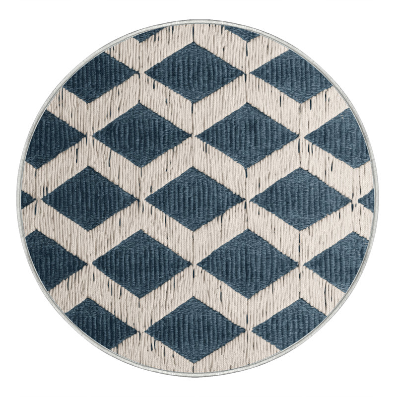 Machine Washable Botanical Brown Area Rug, Rond 3 pi