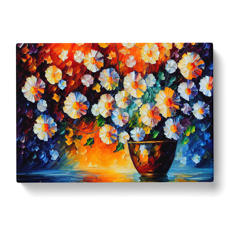 XXX-H1022-WF-923X Assorted Flowers Vol.5 Abstract - Wrapped Canvas Print, 35cm H x 50cm W x 3cm D
