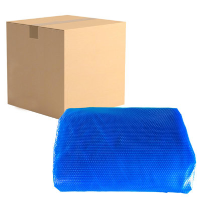 Couverture solaire bleue pour piscine 12 x 24 pi, couverture rectangulaire robuste de 16 mil pour piscines creusées et hors terre, rétention de chaleur et évaporation