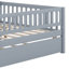 Structure de lit double avec lit gigogne et garde-corps, lit pour enfants en bois de style Montessori avec support à lattes-1628921074-1628921082