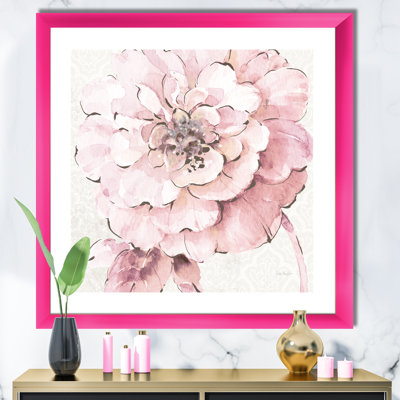 Indigold Shabby Peony - reproduction d'art sur toile