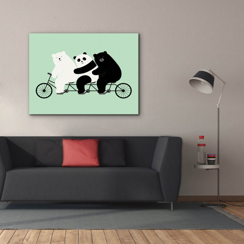 «Family Time» par Andy Westface, H 40 po x l 54 po x P 1,5 po