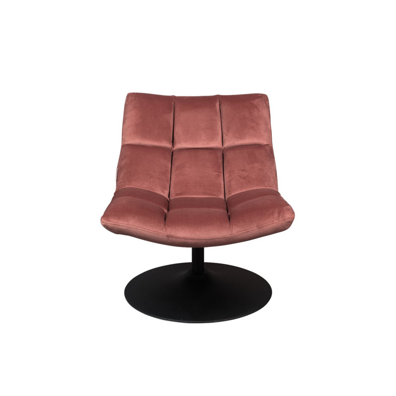 Bar Swivel Lounge Chair, Golden Brown Velvet