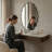 Oval Metal Wall Mirror-69670860-69670861