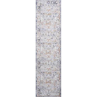 / Tapis gris 2X8 - Teinture, sans perte de poils, enchanteur pour la chambre à coucher, salon, salle à manger sans perte de poils, salon charmant, maison