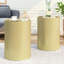 Superbes tables d'appoint de 2 pièces - Design martelé, structure en fer, table d'appoint tendance en métal doré 2, utilisation instantanée, couleur-1028389462