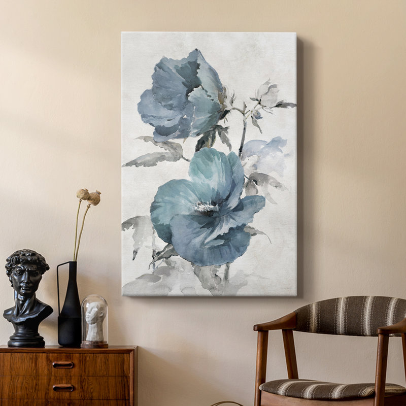 Bleu chalet II - galerie Cavas sur mesure, H 60 po x l 40 po