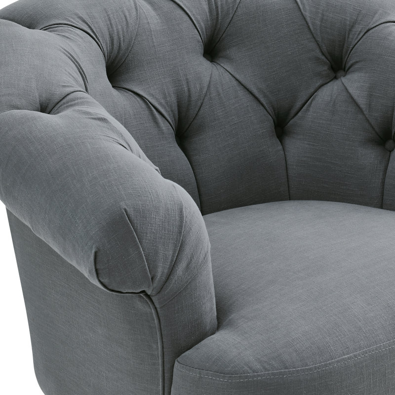 Upholstered Armchair, Grey