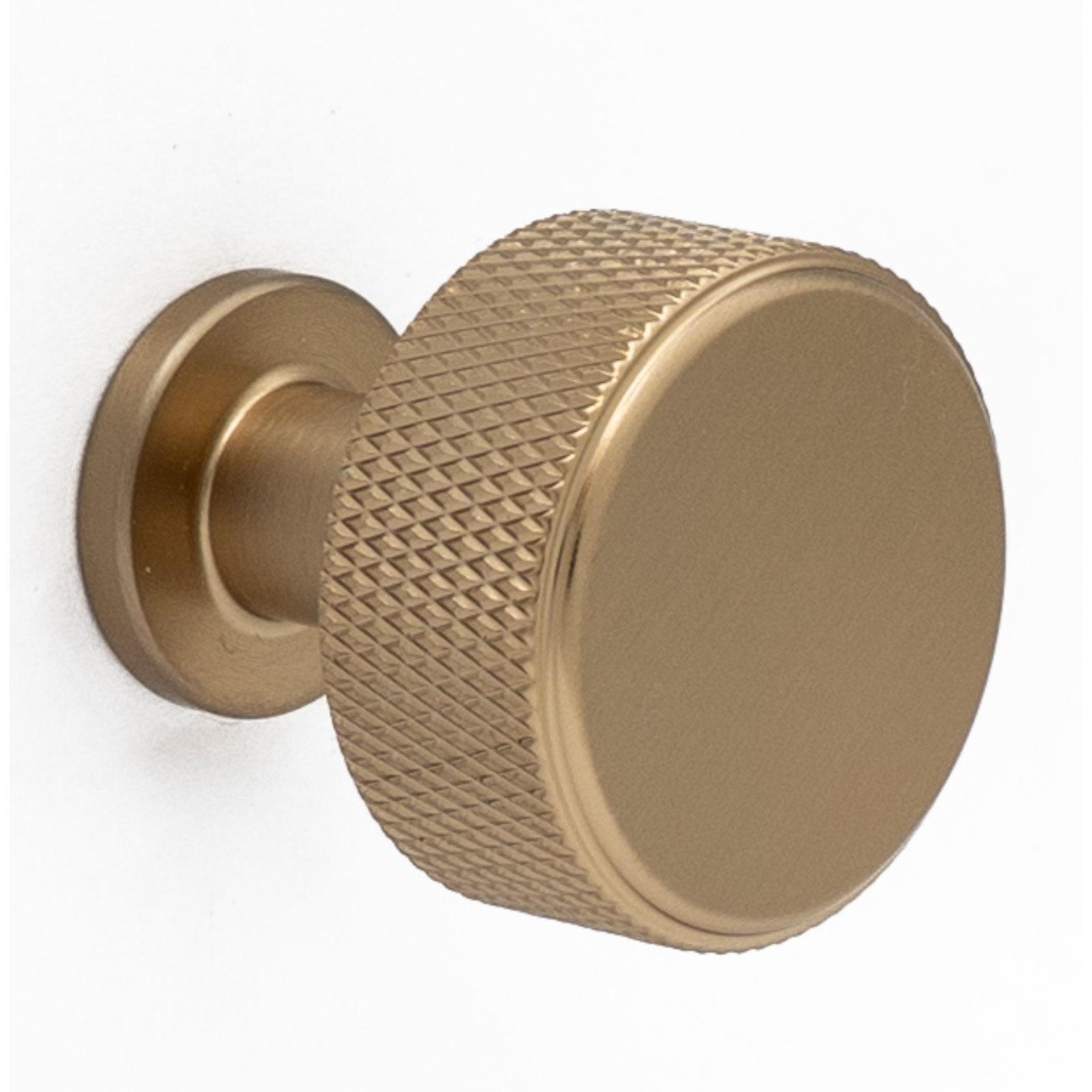 Kent Knurled Round Knob, 1.13", Champagne Bronze