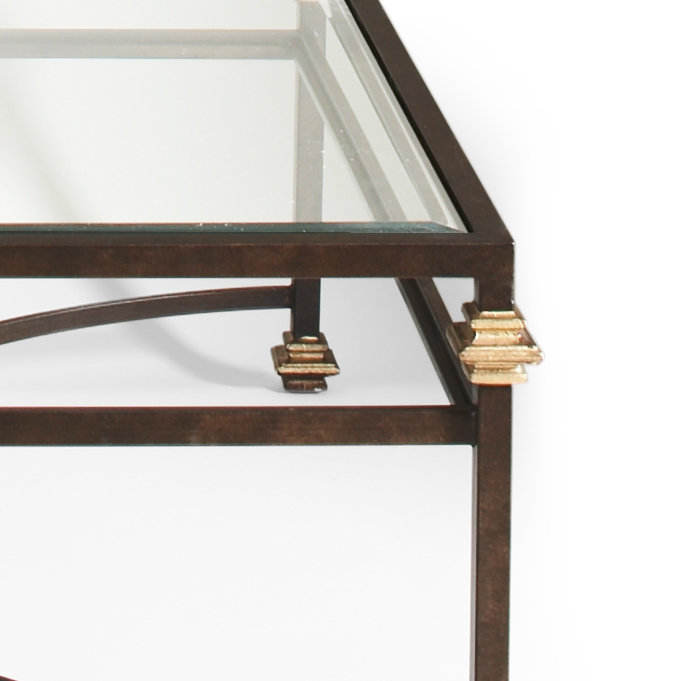 Collar Glass Top Single Coffee Table