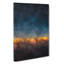 The Moon Above Nebraska - Wrapped Canvas-56661981