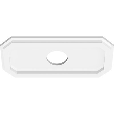 Diamètre intérieur de médaillon contemporain en PVC de qualité architecturale 3 po Emerald