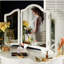 Miroir de maquillage à trois volets