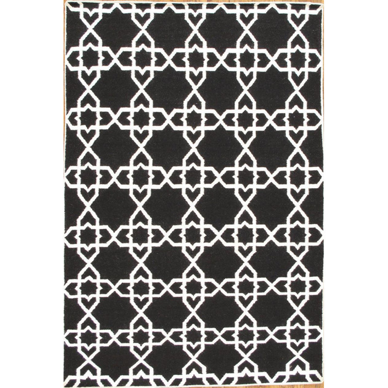 Moroccan Area Rug in Black