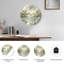 «Bamboo Mountains», horloge murale en verre-1549380295