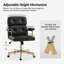 Debby Modern 61cm W Faux Leather Tilting Swivel Office Chair With Adjustable Height-992212372