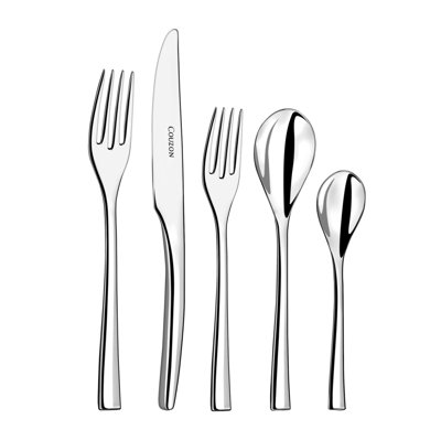 Couzon 5 Piece Flatware Set, Service For 1