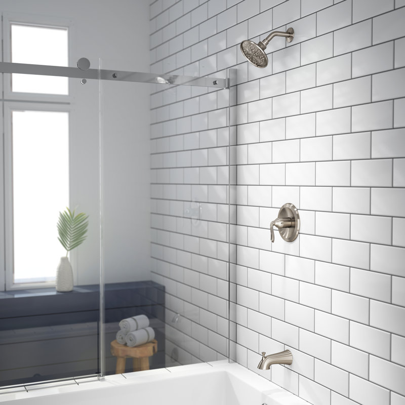 Piccolo™ Pressure Balanced Tub & Shower Faucet with Rough-in Valve, Brushed Nickel