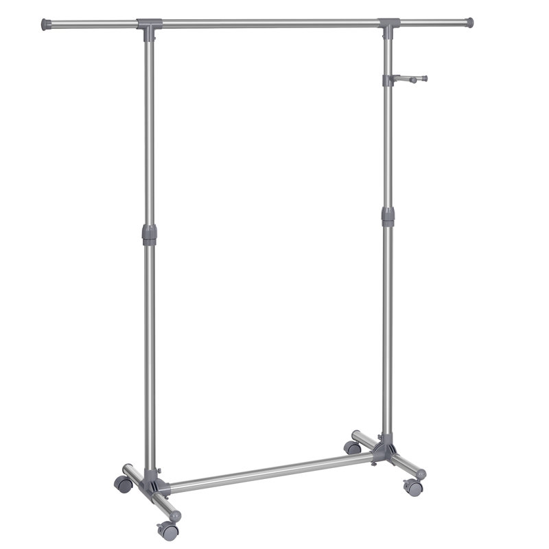 Adjustable Rolling Clothing Rack