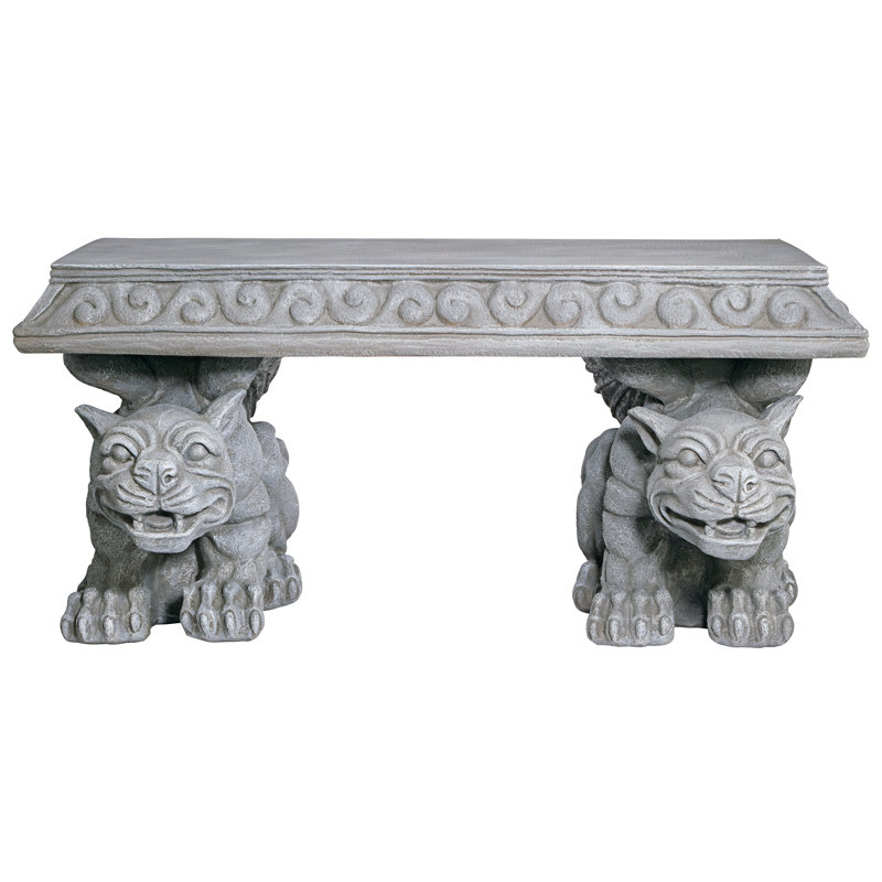 Banc d'extérieur en résine Gargoyle