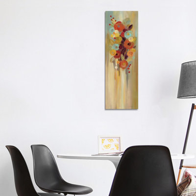«Tall Autumn Flowers II» par Silvia Vassileva, reproduction d'art panoramique sur toile