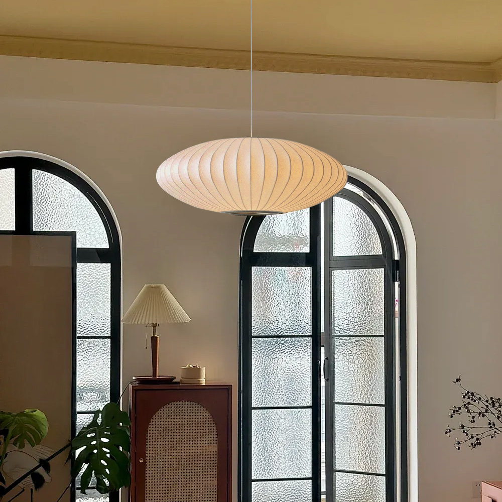 Duvernay Chrome Lantern Pendant Light - Unique UFO Design