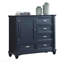 Mobilier de chambre à coucher de style transitionnel avec finition bleu ardoise 1pc