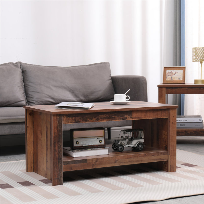 Wiegand Four Leg Coffee Table with Storage