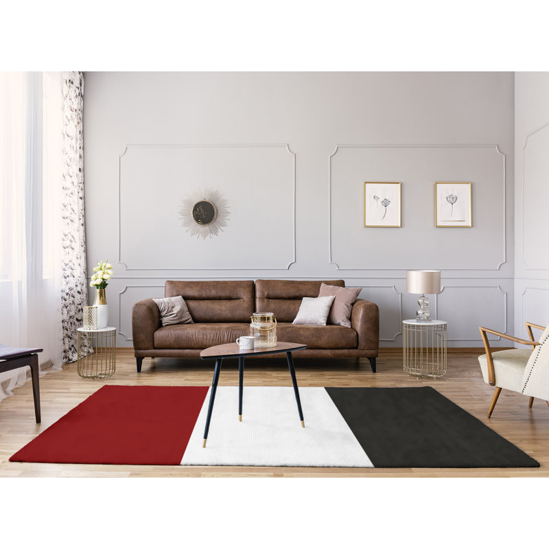 Tapis rouge/gris, Rectangle 8 pi x 10 pi