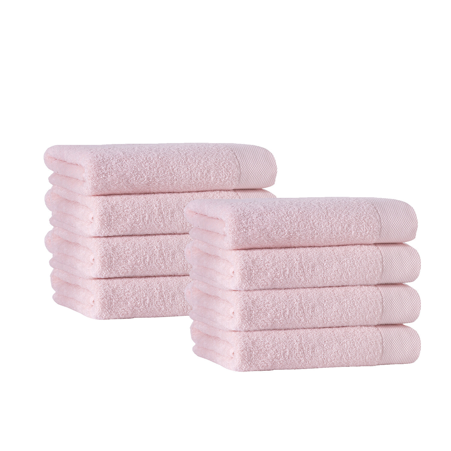 Cascata Turkish Cotton Hand Towels (Set of 6) Wade Logan Color: White