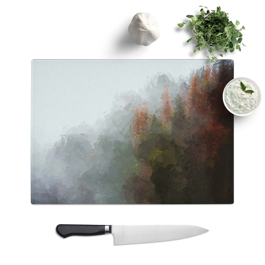 Glass Mist Around The Forest in Abstract Chopping Board
