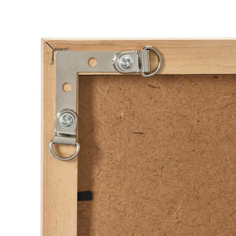 Square Abstract Embroidery in Wood Frame