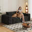 Canapé Comfy en velours côtelé à assise profonde, aucun assemblage requis-789126804