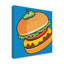 «Cheeseburger on Blue» par Ron Magnes - peinture sur toile tendue-521094593