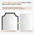 Laritha Bathroom/Vanity Mirror with Wood Frame-296611954-316077280