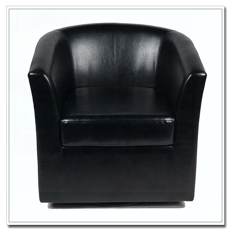 Fauteuil d'appoint pivotant, Noir
